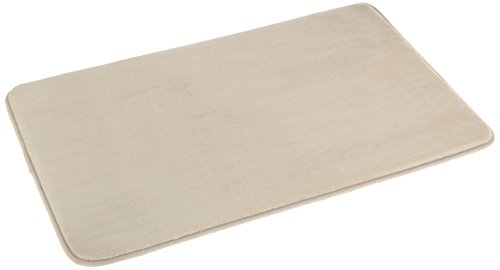 Amazon Basics - Alfombrilla de baño de espuma con memoria, 46 x 71 cm, beige