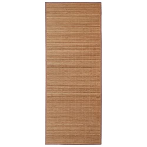 vidaXL Alfombra rectangular de bambú marrón 150 x 200 cm