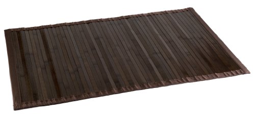 Estores Basic Natural Alfombra, Bambú, Marrón Oscuro, 140 x 200 cm