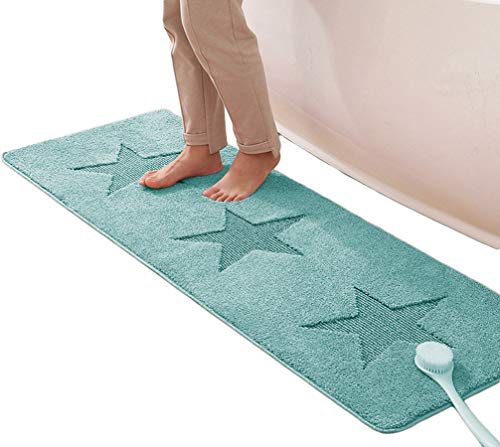 GGoty Alfombra de baño estándar mullida alfombra de ducha extra grande,...