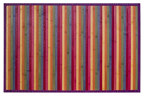 CLARA VIDAL Bertha Hogar - Alfombra Bambú Kanda, Multicolor (70_x_140_cm)