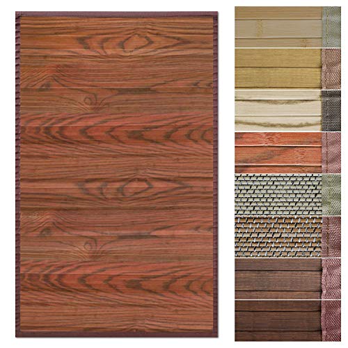Floordirekt Alfombra de bambú con marco de tela, diseño natural en muchos...