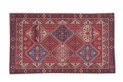 HomeLife Alfombra estilo persa/oriental de 60 x 110 cm | Alfombrilla de algodón...