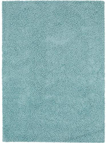 benuta Shaggy Alfombra, Azul Claro, 120 x 170 cm