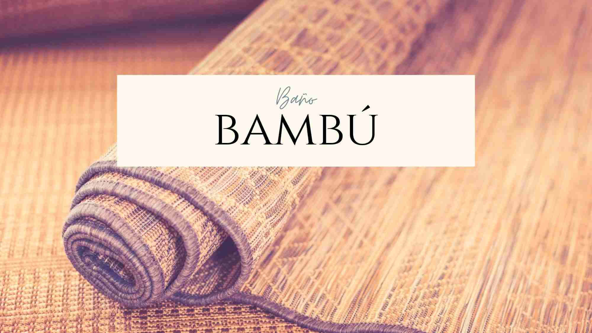 Enlace a Alfombras de baño de bambú